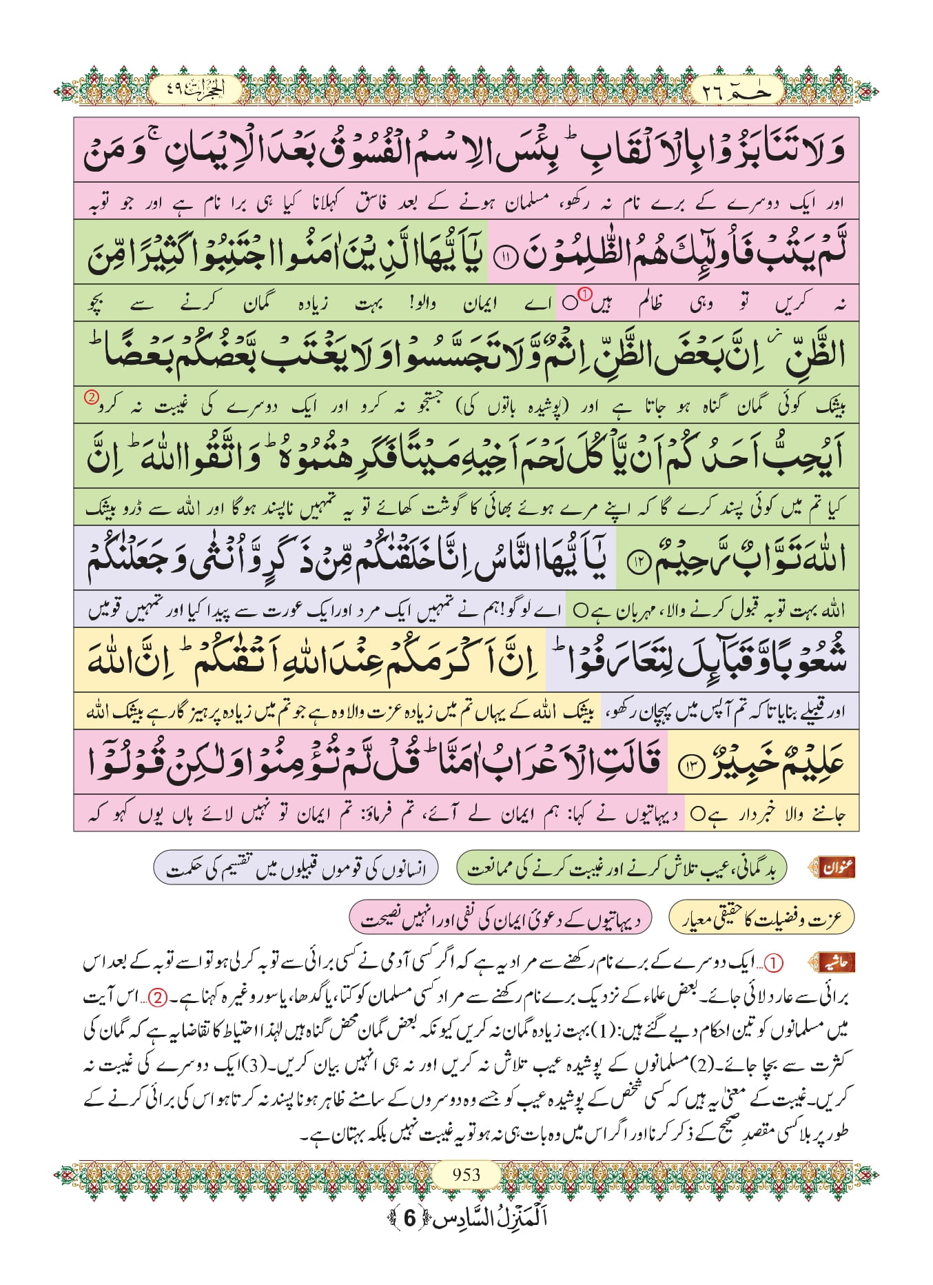 Surah Hujurat Urdu PDF - Online Download Urdu Translation PDF