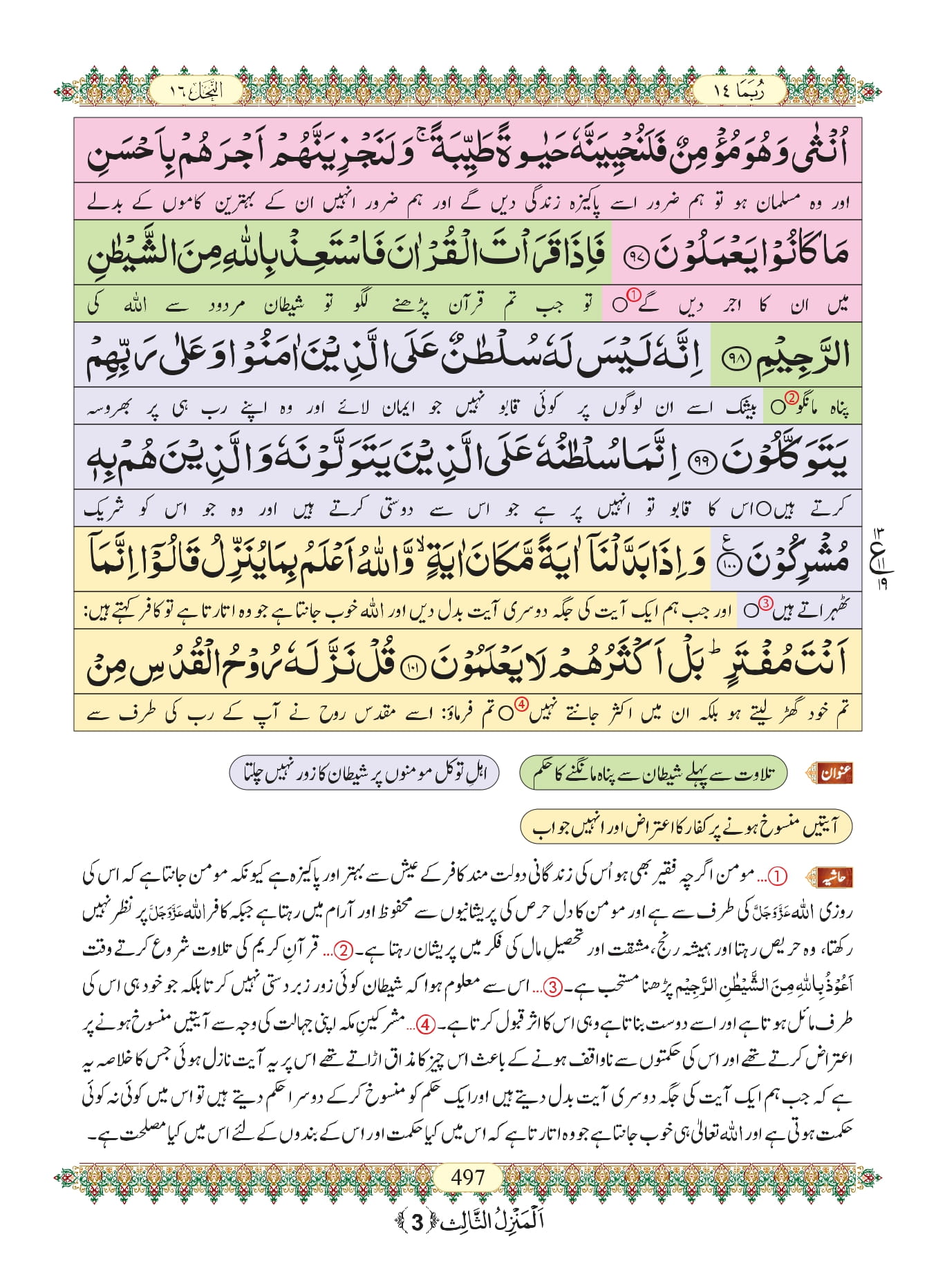 Surah Nahl with Urdu Translation, Listen & Download MP3 Audio Online