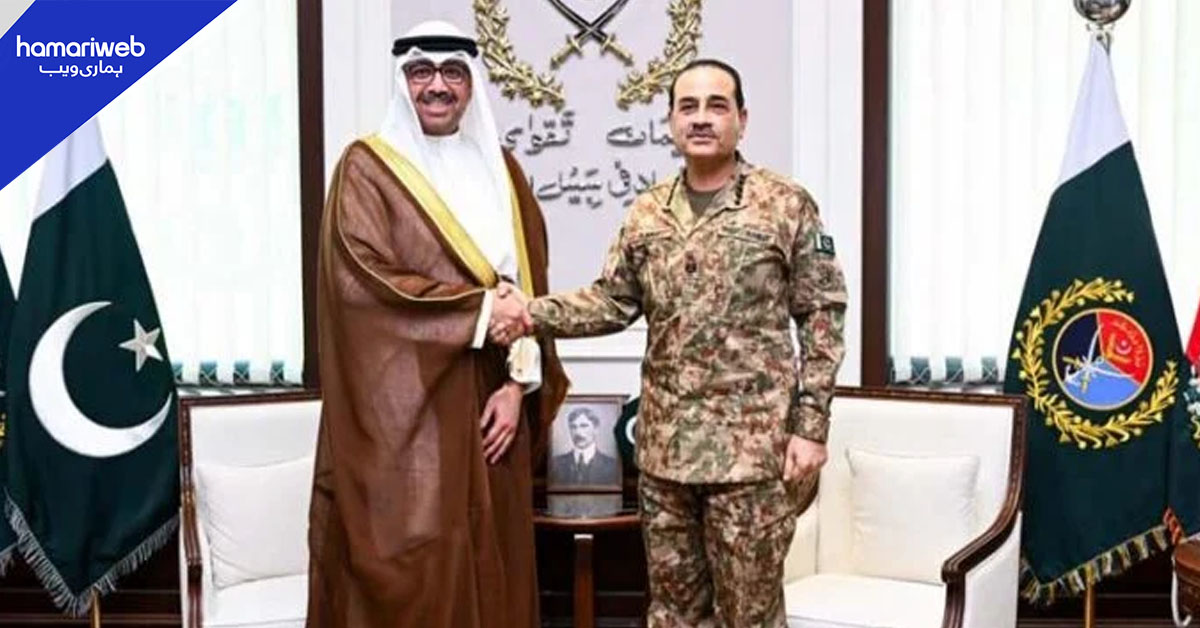 فیلڈ مارشل عاصم منیر سے کویت کے وزیر دفاع کی جی ایچ کیو میں ملاقات، دفاعی تعاون کے فروغ پر اتفاق