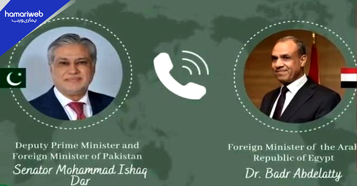 اسحاق ڈار اور مصری وزیر خارجہ کا ٹیلیفونک رابطہ، علاقائی امن کے لیے مشترکہ عزم