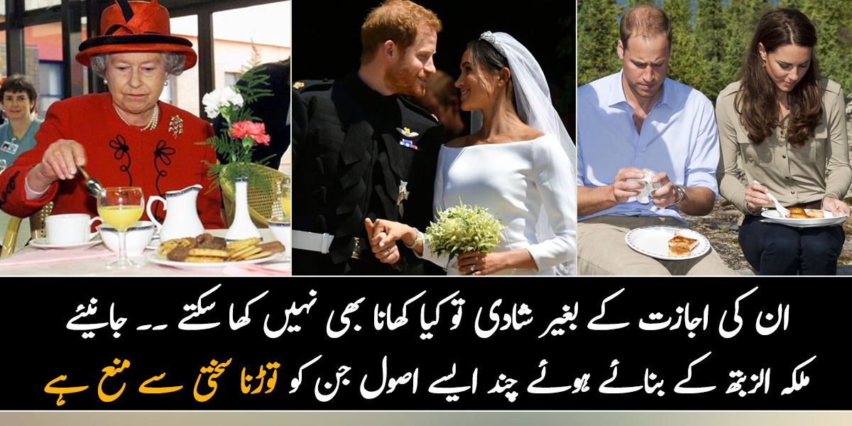 ان کی اجازت کے بغیر شادی تو کیا کھانا بھی نہیں کھا سکتے ۔۔ جانیئے ملکہ الزبتھ کے بنائے ہوئے چند ایسے اصول جن کو توڑنا سختی سے منع ہے
