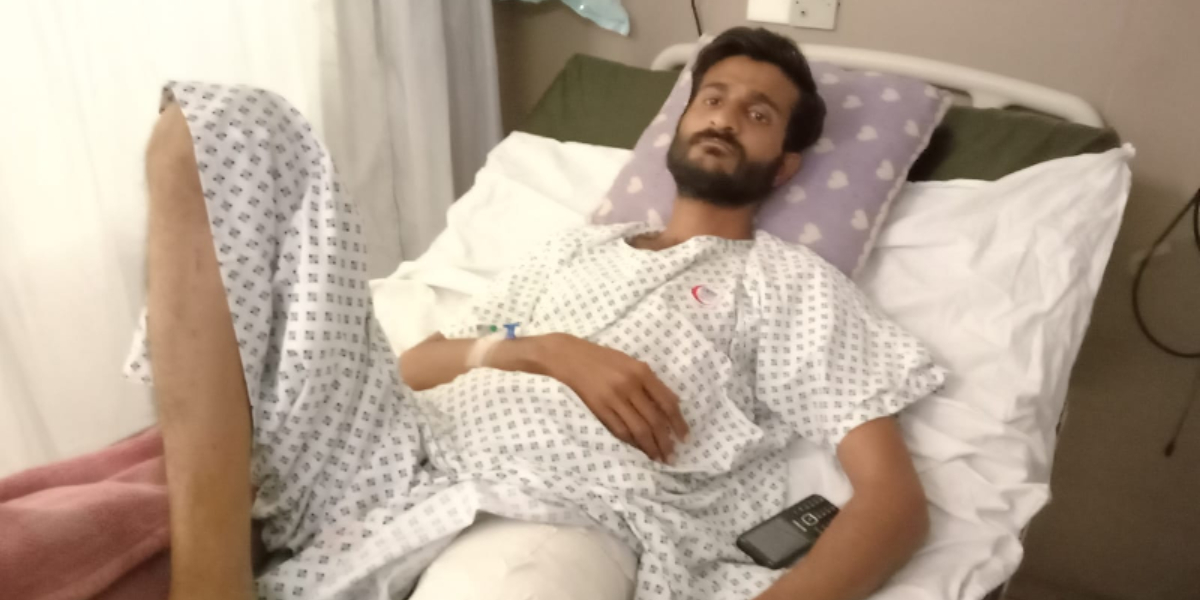 دو ماہ بعد شادی ہونی تھی۔۔۔ پولیس اہلکار کی گولی لگنے سے کراچی کے بے قصور نوجوان کی ایک ٹانگ ضائع ہوگئی