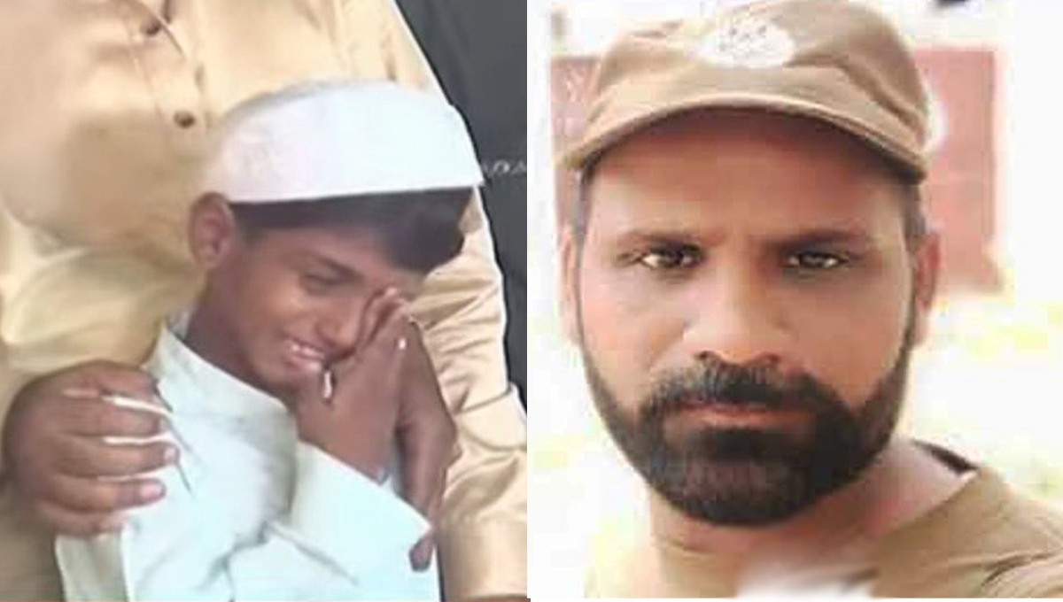 پی ٹی آئی حامیوں کی فائرنگ سے شہید پولیس اہلکار کے والدین اور بچے بے بسی کی تصویر، مداوا کون کریگا ؟