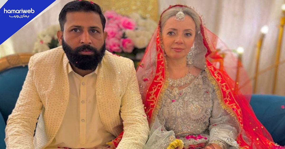 بیلاروسی لڑکی پاکستانی لڑکےکی محبت میں فیصل آباد پہنچ گئی، اسلام قبول کرکے شادی کرلی