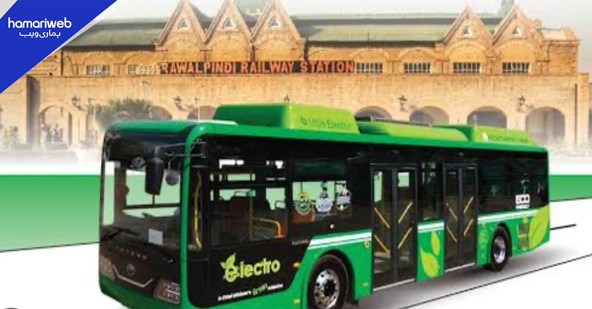 راولپنڈی میں الیکٹرک بس منصوبے کی انتظار گاہوں کو کروڑوں مالیت کا نقصان