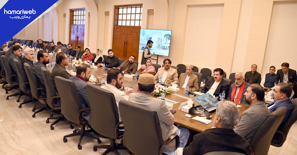 وزیرِاعلیٰ بلوچستان کی اتحادی جماعت کی قیادت اور اراکین اسمبلی کے ساتھ بیٹھک