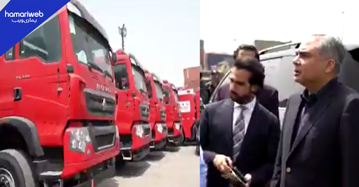 وفاقی دارالحکومت میں ریسکیو خدمات کا نیا باب: چین سے 21 جدید گاڑیاں کراچی پورٹ پہنچ گئیں