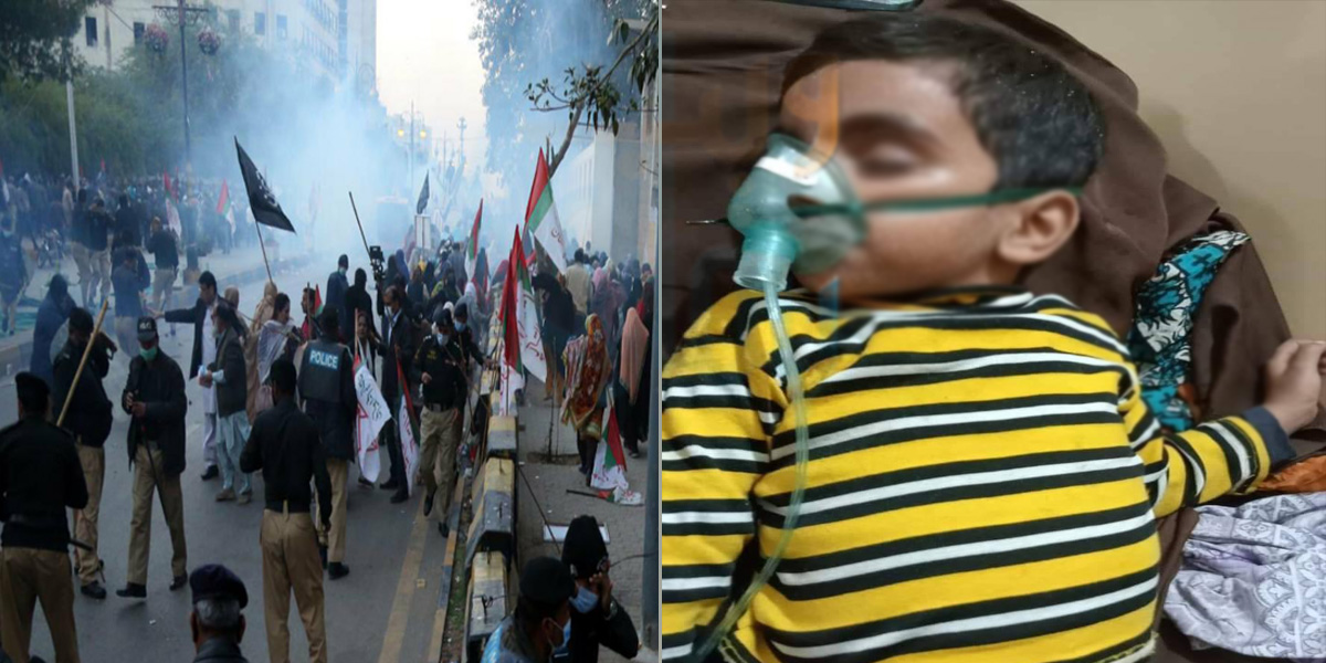 معصوم بچہ بھی زندگی کی بازی ہار گیا ۔۔  کراچی میں ریلی پر حملہ اور تشدد کے واقعات