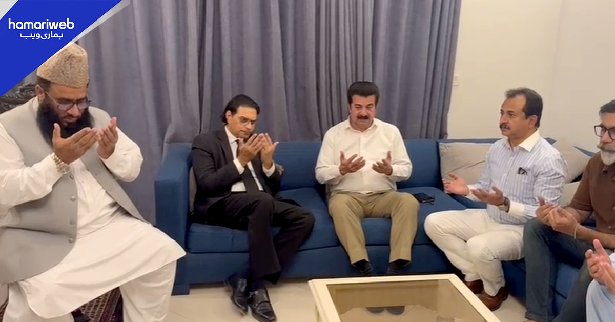 سلمان اکرم راجہ کی حلیم عادل سے تعزیت، پارٹی رہنماؤں سے بھی اہم ملاقاتیں