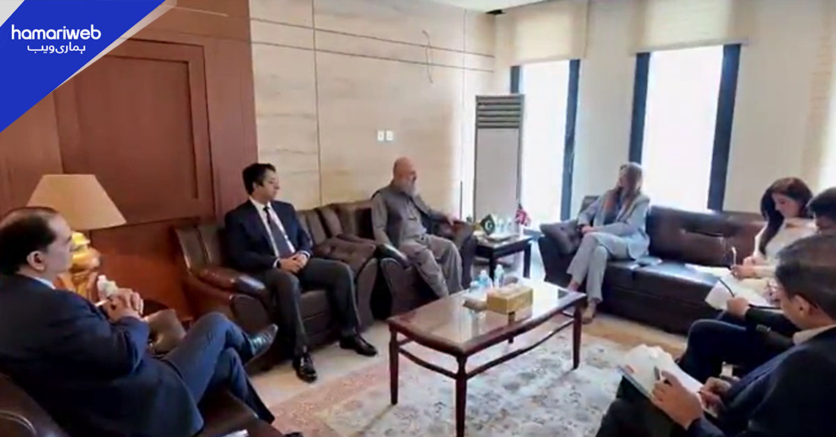 وفاقی وزیر جام کمال سے برطانوی ہائی کمشنر کی ملاقات، ٹریڈ ڈائیلاگ کو مضبوط بنانے پر غور
