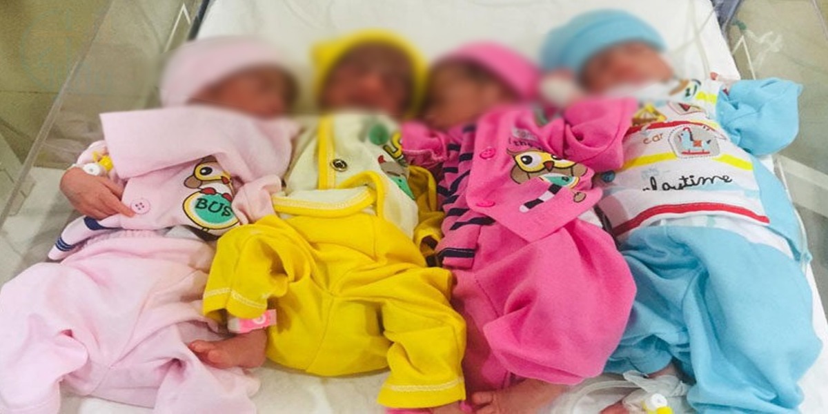 8 سال بعد ایک ساتھ 4 بیٹوں کی پیدائش ہوئی ہے، باپ نے بیٹوں کے نام خلفائے راشدین سے منسوب کر دیے