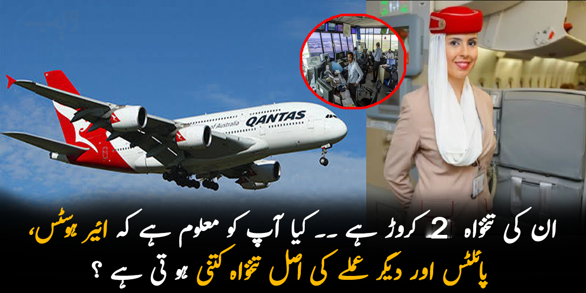 ان کی تنخواہ 2 کروڑ ہے ۔۔ کیا آپ کو معلوم ہے کہ ائیر ہوسٹس، پائلٹس اور دیگر عملے کی اصل تنخواہ کتنی ہوتی ہے ؟ جواب جان کر آپ کو بھی حیرت کا شدید جھٹکا لگے گا