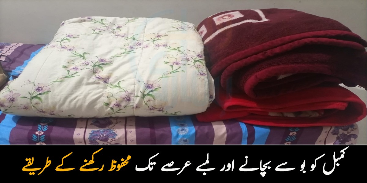 کمبل بند ہونے کی وجہ سے ا ن میں بدبو آجاتی ہے تو جانئیے انھیں رکھنے سے پہلے ایسا کیا کریں جس سے رہیں یہ بالکل صاف اور نئے جیسے؟ 