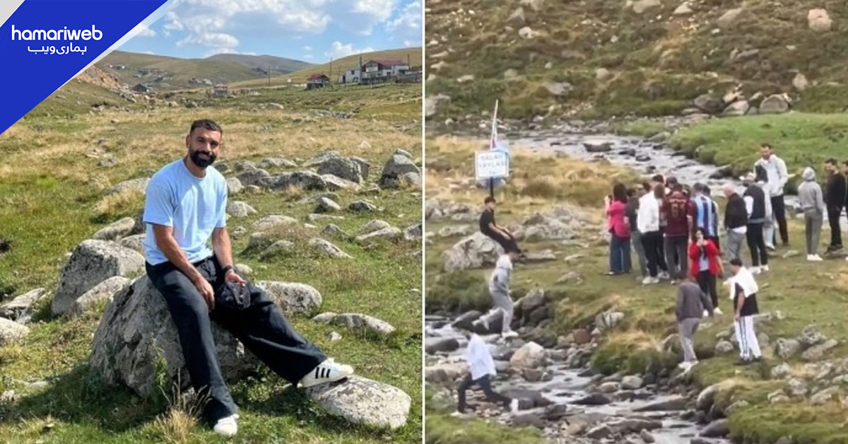 محمد صلاح جس پتھر پر بیٹھے، ترک شائقین نے اسے عقیدت کی علامت بنا دیا