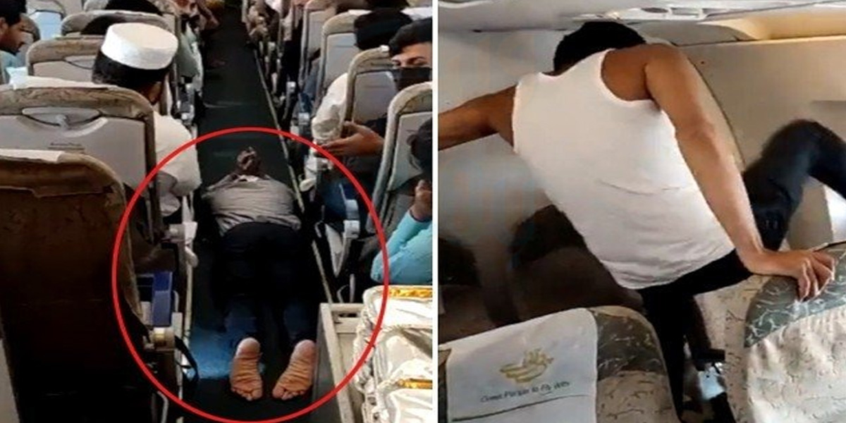اچانک اٹھا اور کھڑکی کو توڑنے لگا ۔۔ پشاور سے دبئی جانے والی پرواز کے دوران مسافر کی عجیب و غریب حرکتیں، ویڈیو وائرل