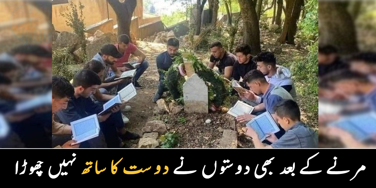 مرنے کے بعد بھی دوستی نہیں چھوڑی ۔۔ سچے دوستوں نے دوست کی قبر پر قرآن خوانی کرنا شروع کر دی, مناظر دیکھ کر سب کے آنسوں آ گئے