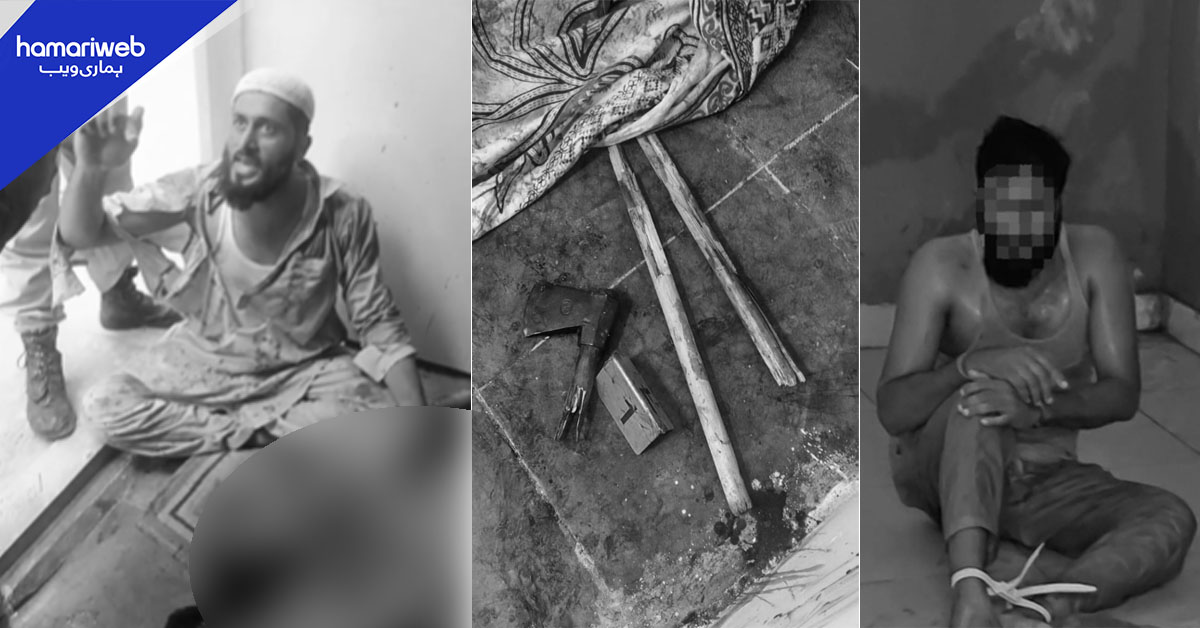 کراچی، کلہاڑی کے وار سے سوتیلی ماں قتل، بچاتے ہوئے پڑوسی زخمی، بدبخت بیٹا گرفتار 
