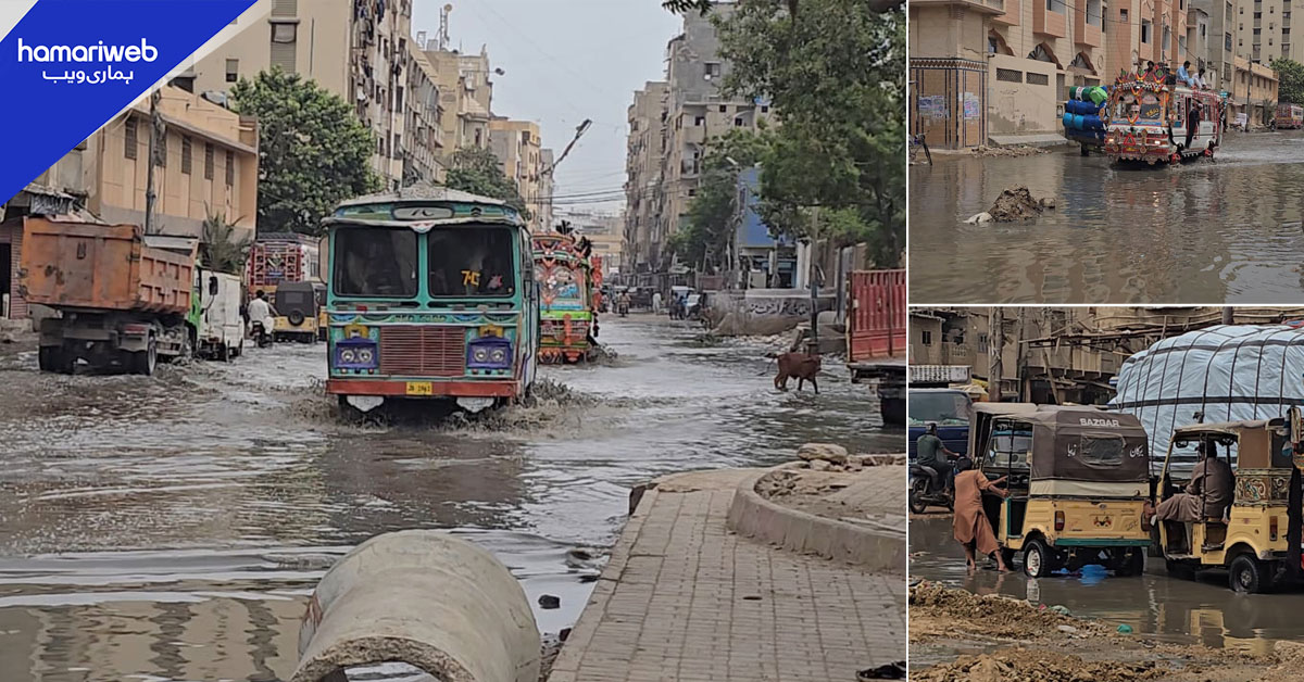 لیاری چاکیواڑہ سیوریج کے پانی میں ڈوب گیا، ٹاؤن انتظامیہ ناکام
