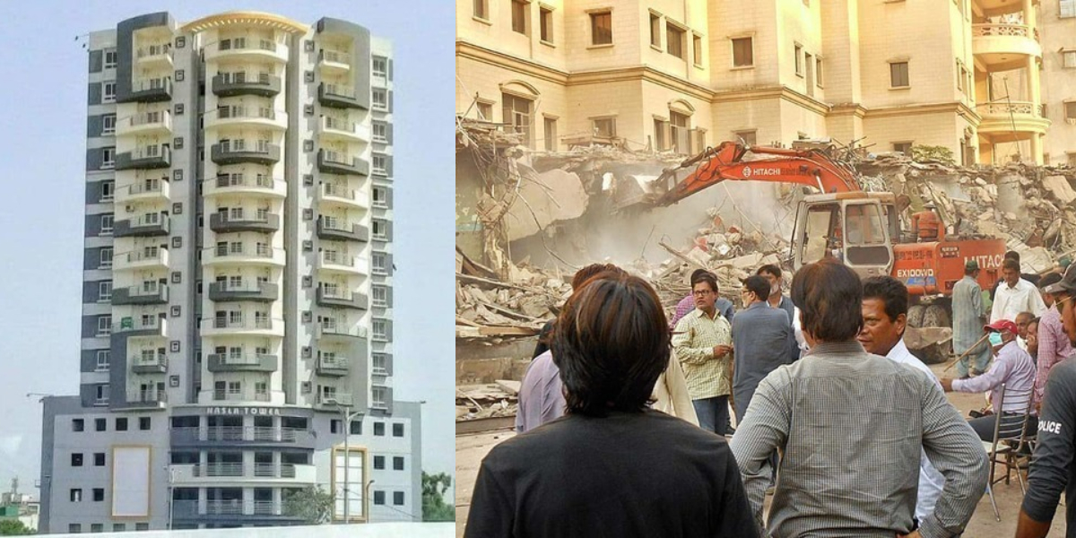 نسلہ ٹاور خالی کرنے کا نوٹس جاری ۔۔ بلڈنگ کب تک خالی کرنی ہوگی؟