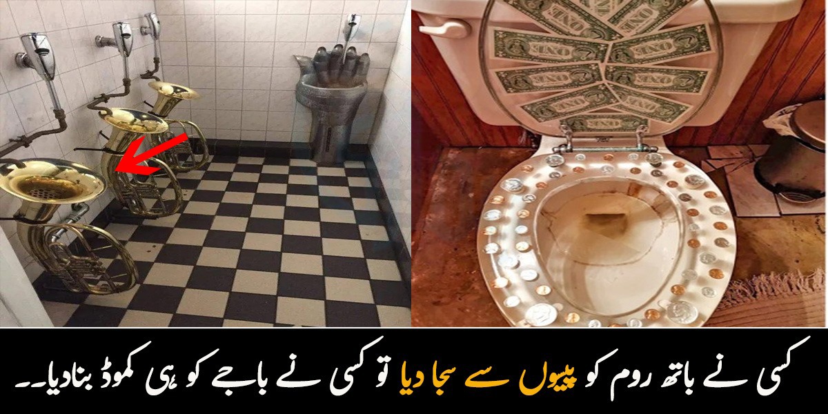 کسی نے باتھ روم کو پیسوں سے سجا دیا تو کسی نے باجے کو ہی کموڈ بنادیا۔۔ جانیں دنیا کے چند عجیب و غریب ٹوائلٹس کے بارے میں جو آپ نے پہلے کبھی نہیں دیکھے ہوں گے 