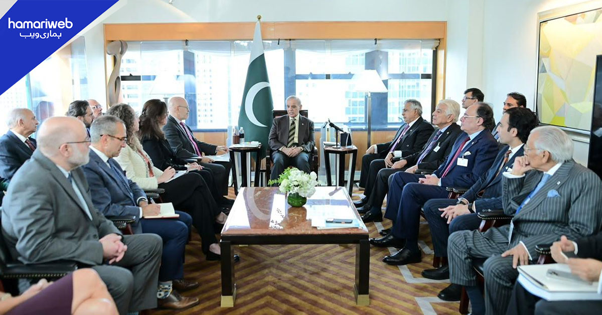 امریکی کاروباری وفد کی وزیراعظم سے نیویارک میں ملاقات، پاکستان میں سرمایہ کاری کے مواقع پر گفتگو