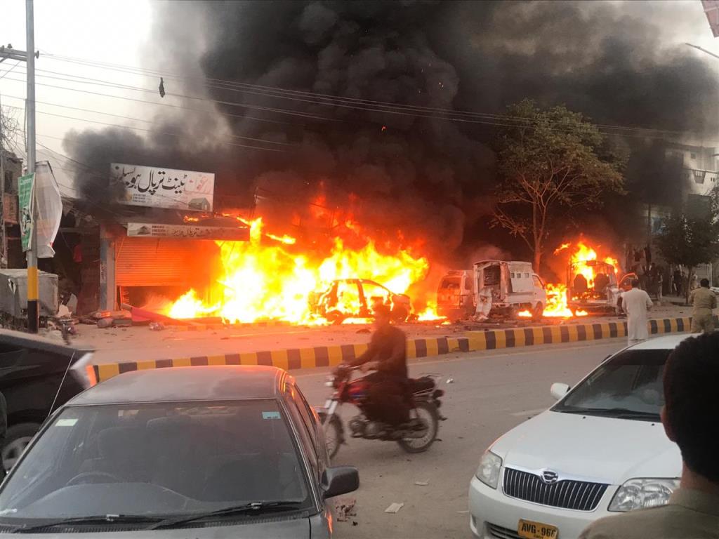 گھوٹکی میں دھماکہ، رینجرز اہلکار سمیت 5 افراد زخمی