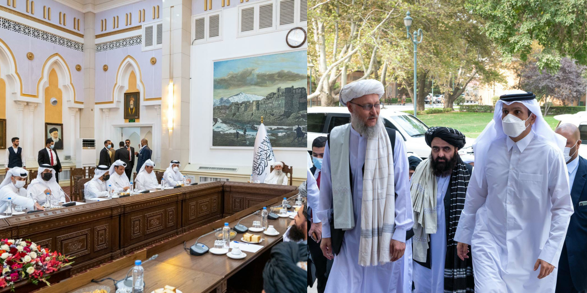 تبدیلی آ نہیں رہی، تبدیلی آگئی ہے۔۔۔ کابل میں قطری وزیر خارجہ کی افغانستان کے نئے وزیراعظم سے ملاقات