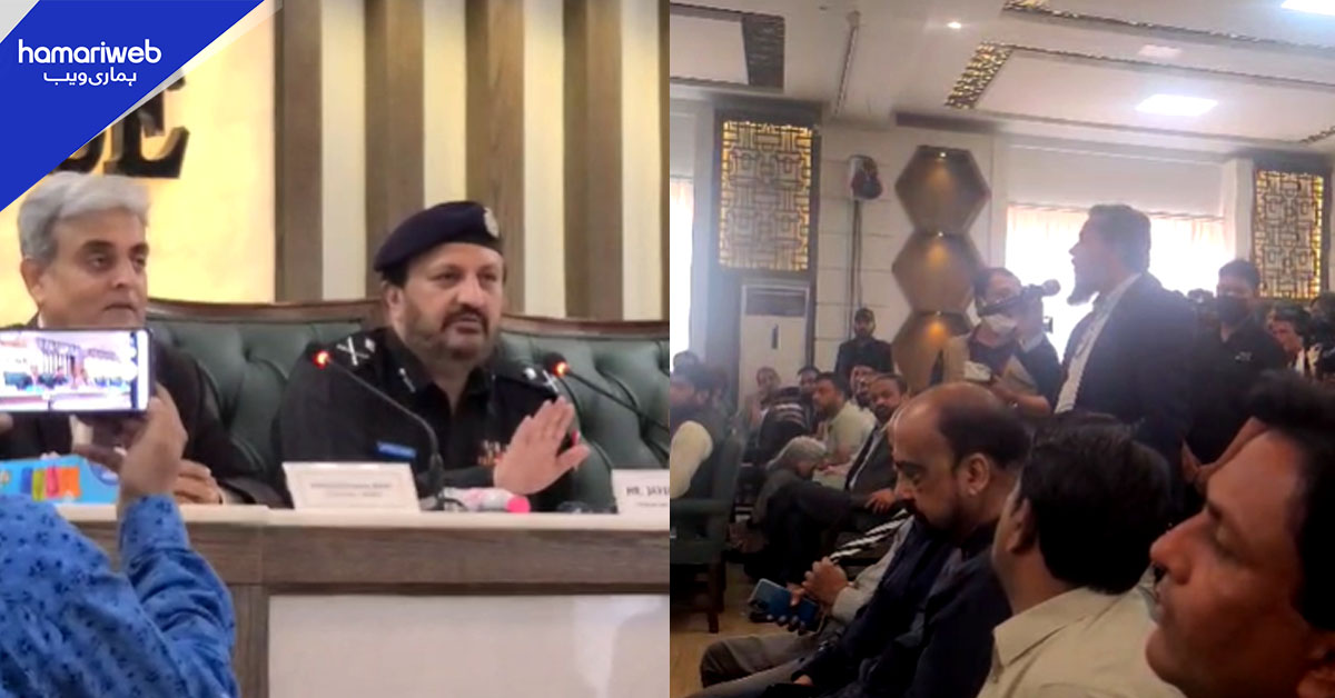 آباد ہاؤس میں صحافی کے سخت سوالات، آئی جی سندھ نے پولیس ناکامیوں پر خاموشی توڑ دی