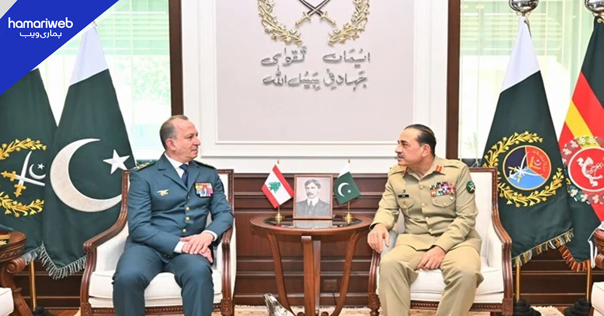 فیلڈ مارشل عاصم منیر سے لبنانی آرمی چیف کی ملاقات،  اہم امور پر تبادلہ خیال