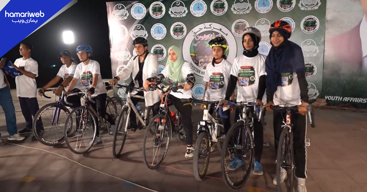 معرکہ حق گیمز 2026: سائیکلنگ ریس کا شاندار انعقاد