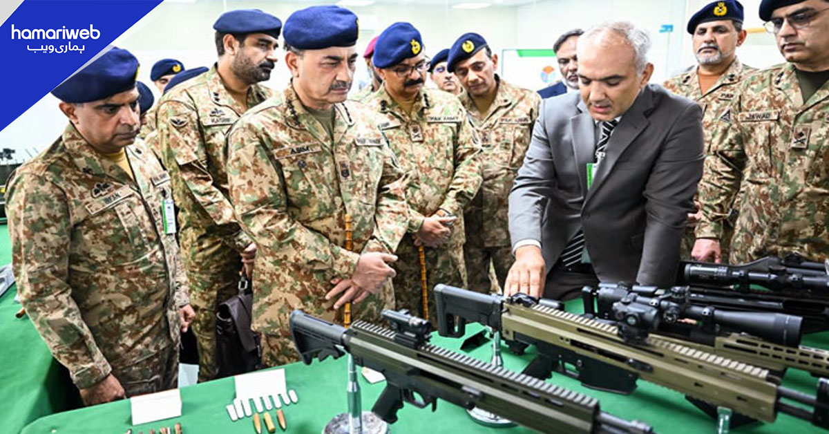 فیلڈ مارشل عاصم منیر کا پی او ایف واہ کا دورہ، دفاعی خود انحصاری پر زور