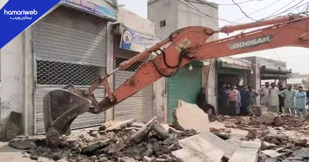 خیبر پختونخوا میں تجاوزات کے خلاف گرینڈ آپریشن شروع