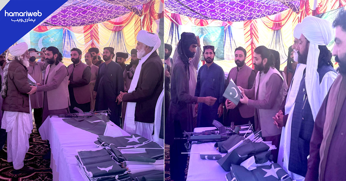 بلوچستان: علیحدگی پسند وڈیرہ سو سے زائد ساتھیوں سمیت سرینڈر، قومی دھارے میں شامل