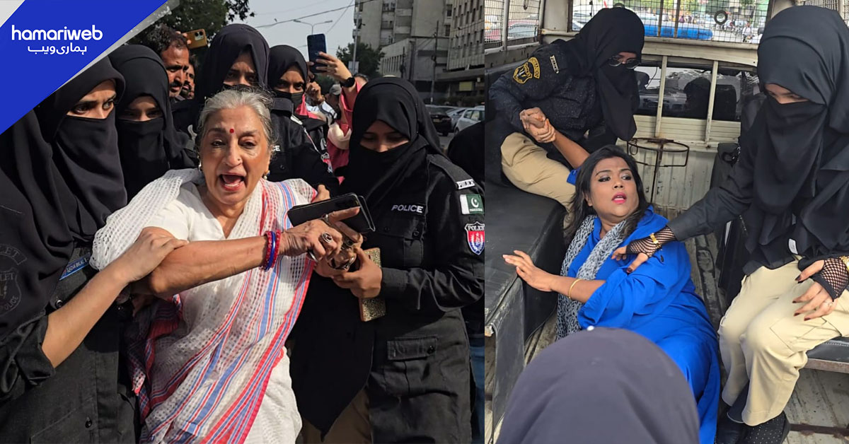 گرفتاری کے دوران شیما کرمانی سے بدسلوکی پر کئی پولیس افسران معطل