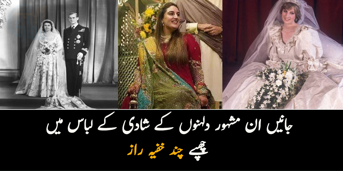 شادی کے جوڑے میں گھوڑے کا جوتا بھی سیا گیا تھا.. جانیں ان مشہور دلہنوں کے شادی کے لباس کے بارے میں چند خفیہ راز