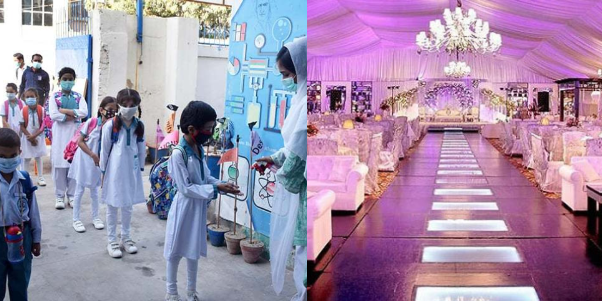 ایک بار پھر سب بند ۔۔ سندھ حکومت نے کراچی میں شادی ہالز ، اسکولز بند کرنے کا فیصلہ کر لیا