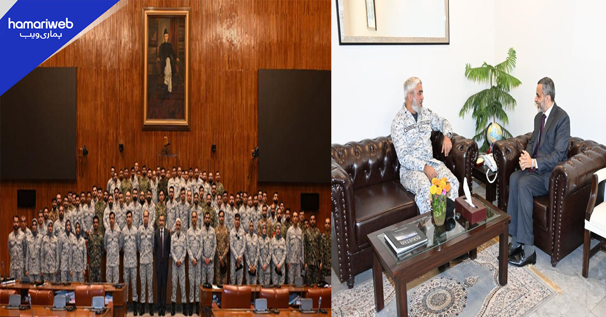 پاکستان نیوی اسٹاف کورس وفد کا پارلیمنٹ ہاؤس کا مطالعاتی دورہ