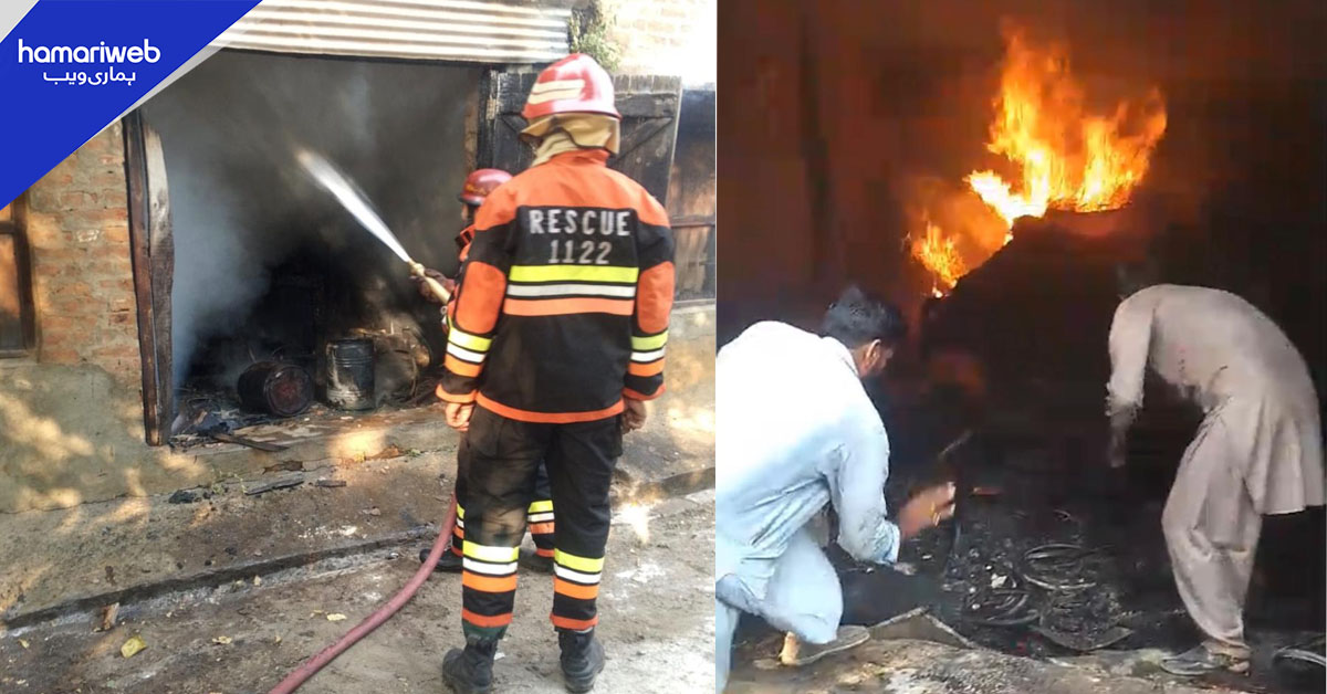 راولپنڈی: فیکٹری میں آتشزدگی، لاکھوں مالیت کا سامان جل کر خاکستر