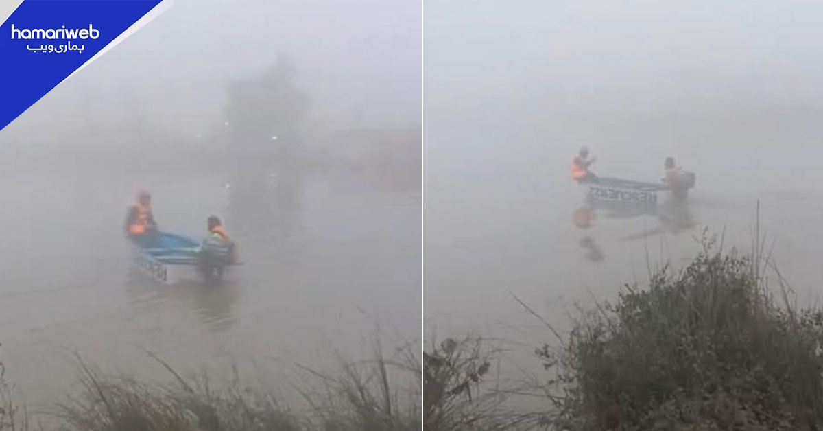 چنیوٹ: شدید دھند کے باعث کار نہر میں جا گری، ڈرائیور لاپتہ