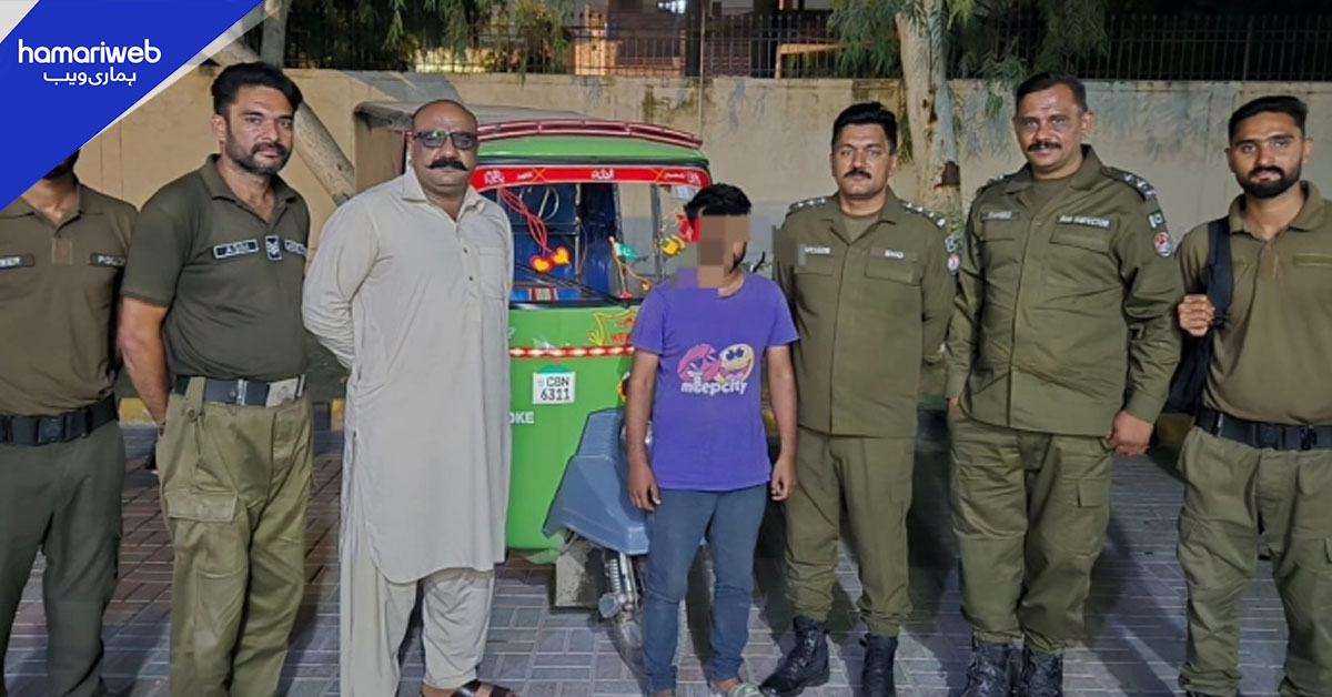 تلخ کلامی پر خاتون مسافر کا نمبر سوشل میڈیا پر ڈالنے والا رکشہ ڈرائیور گرفتار