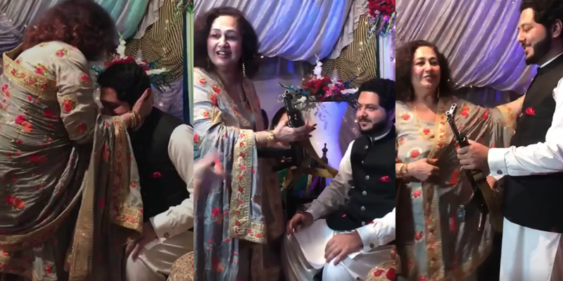 ساس نے اپنے داماد کو تحفے میں کلاشنکوف دے دی، سب حیران رہ گئے