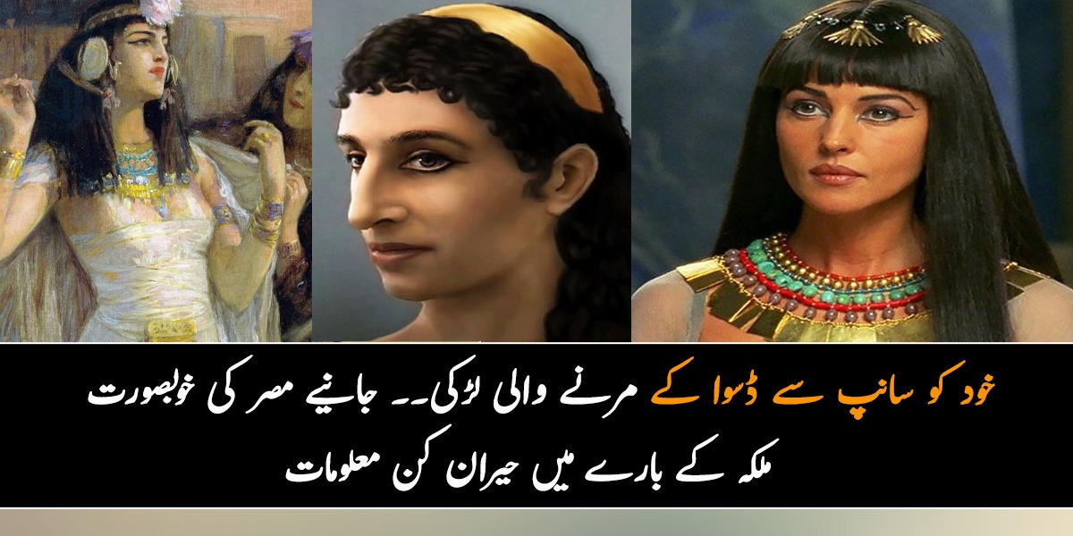 خود کو سانپ سے ڈسوا کے مرنے والی لڑکی۔۔ جانیے مصر کی اس خوبصورت ملکہ کے بارے میں چند ایسی معلومات، جس نے روم کے حکمرانوں کو تباہ کر دیا تھا