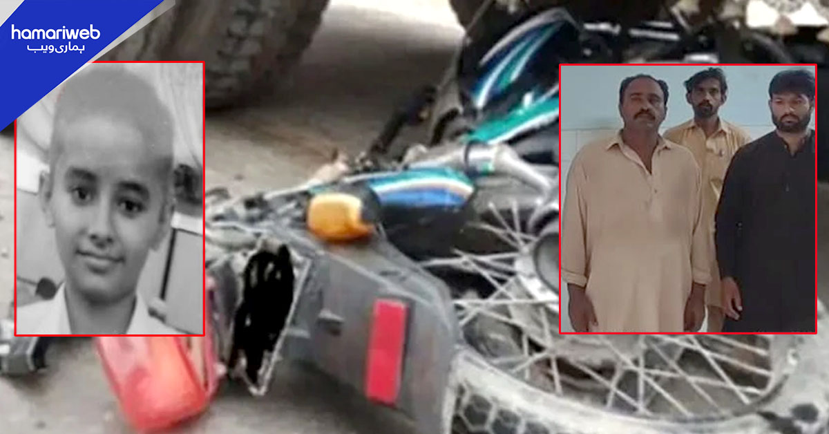 کراچی: ٹریلر نے موٹرسائیکل روند ڈالی، نوجوان جاں بحق، ماموں زخمی، ہجوم نے ڈرائیور کو پکڑلیا