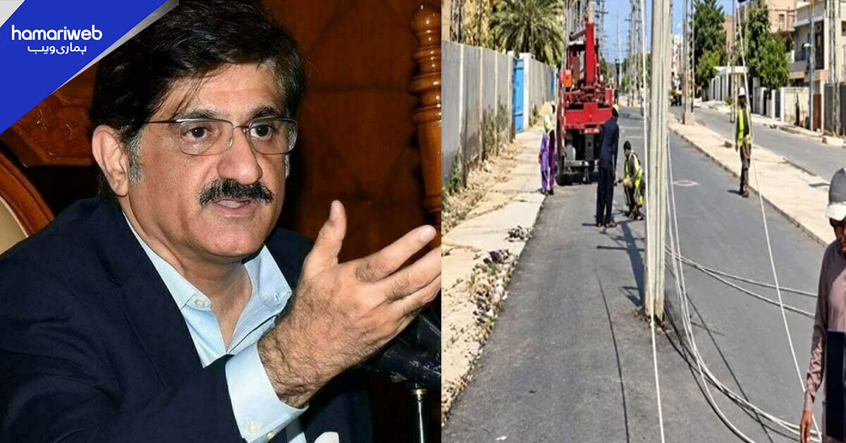 حیدرآباد کی سڑک پر کھمبے منصوبہ بندی کا حصہ تھے، مراد علی شاہ کی وضاحت