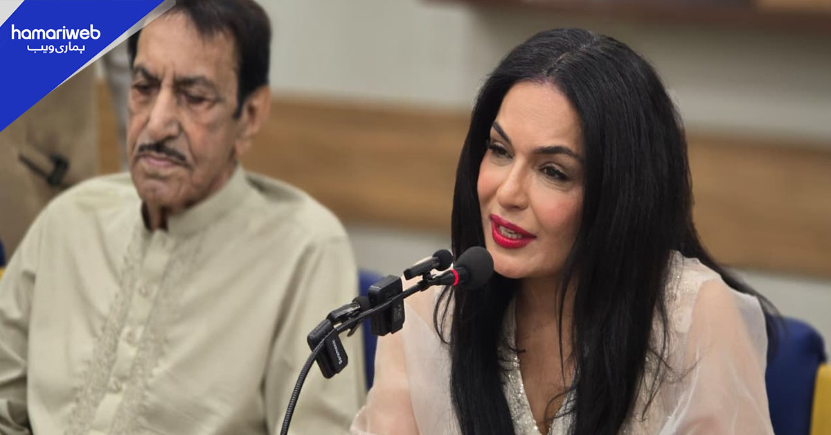 اداکارہ میرا کا کراچی پریس کلب کا دورہ، فلم 'سائیکو' کے حوالے سے گفتگو 