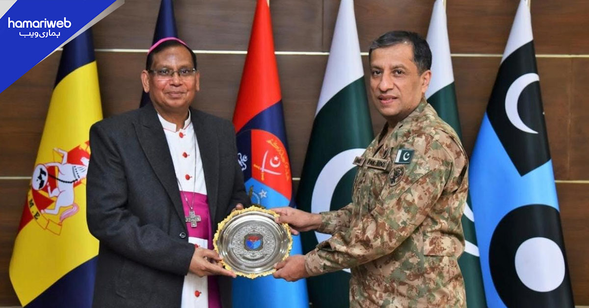 آرچ بشپ جوزف ارشد کی ڈی جی آئی ایس پی آر سے ملاقات، افواجِ پاکستان کو خراجِ تحسین