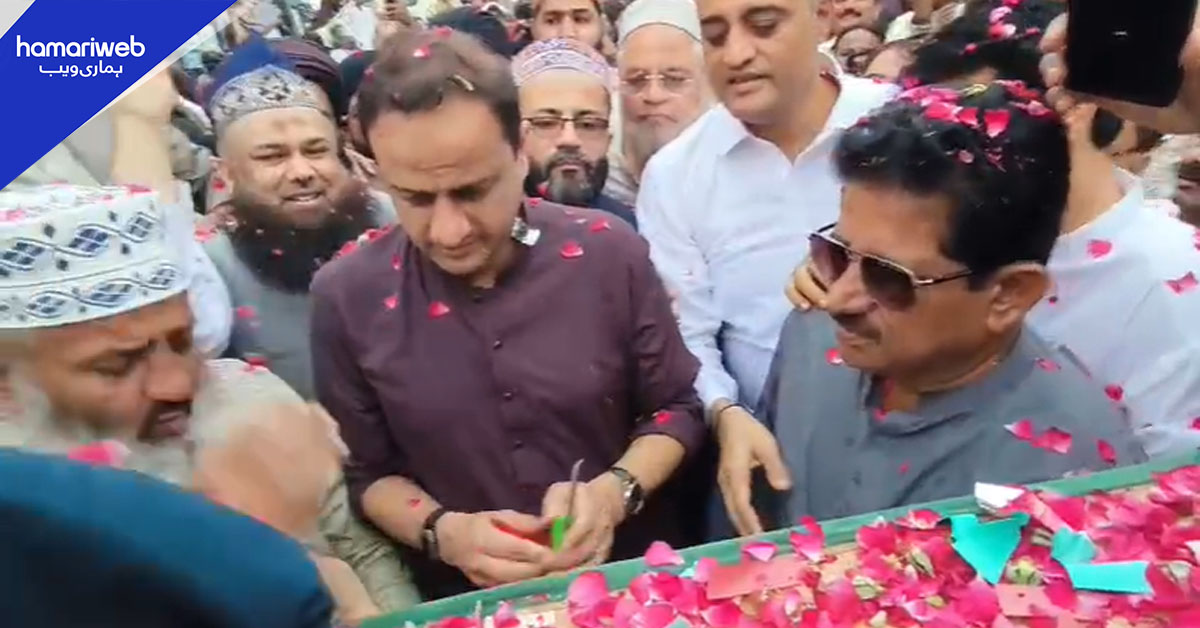 میئر کراچی نے صدر میں 'ختم نبوت صلی اللہ علیہ وسلم چوک' کا افتتاح کردیا