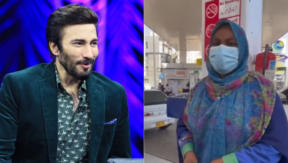 آپ کو دیکھ کر دوسرے لوگوں کا حوصلہ بڑھے گا۔۔ اعجاز اسلم کی پیٹرول اسٹیشن پر خاتون ورکر کی تعریف، اور کیا کہا، دیکھیے ویڈیو