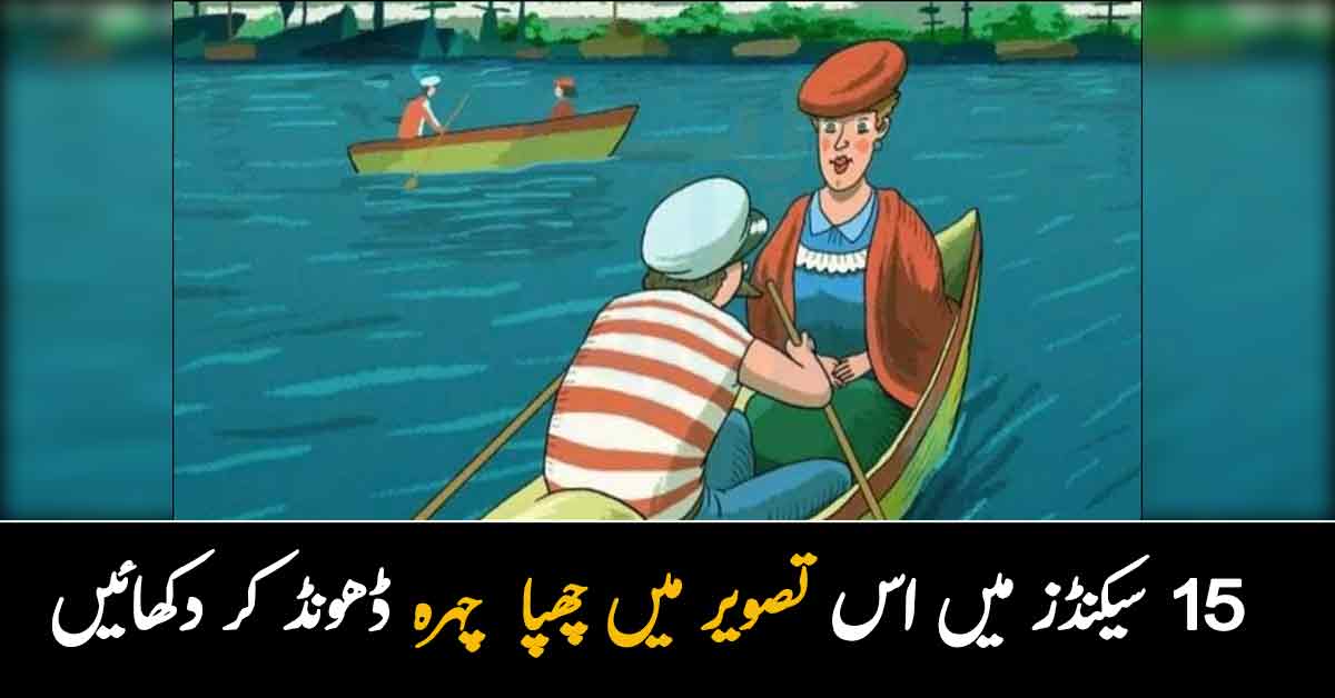 15 سیکنڈز میں اس تصویر میں چھپا  چہرہ ڈھونڈ کر دکھائیں۔۔ 98 فیصد لوگ ناکام ہوجاتے ہیں