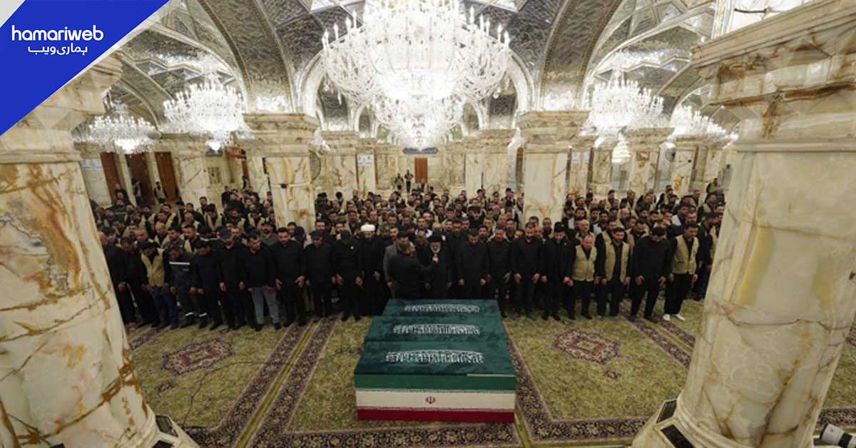 شہید سید علی خامنہ ای کی نمازِ جنازہ روضہ حضرت علیؓ پر ادا، کل مشہد میں تدفین ہوگی